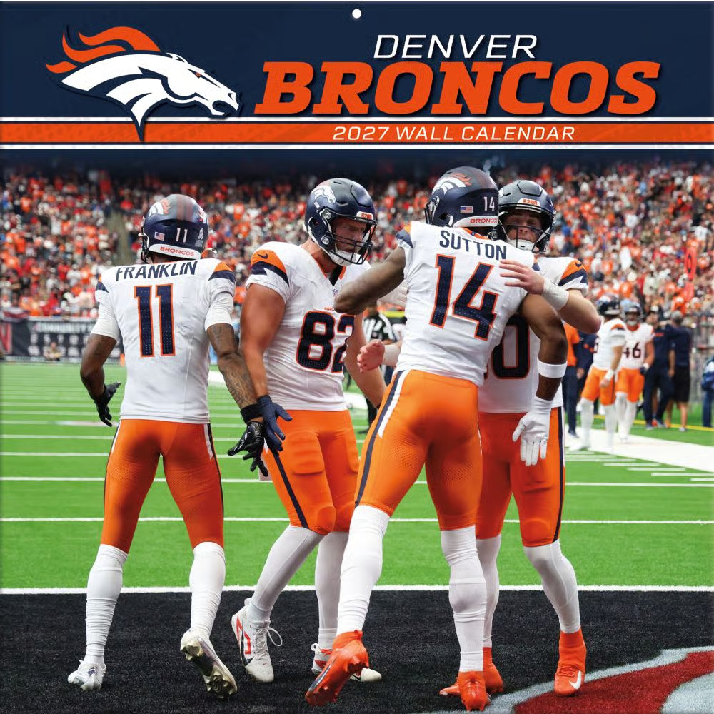 Turner Licensing, NFL Denver Broncos 2027 Wall Calendar Turner Licensing, NFL Denver Broncos 2027 Wall Calendar