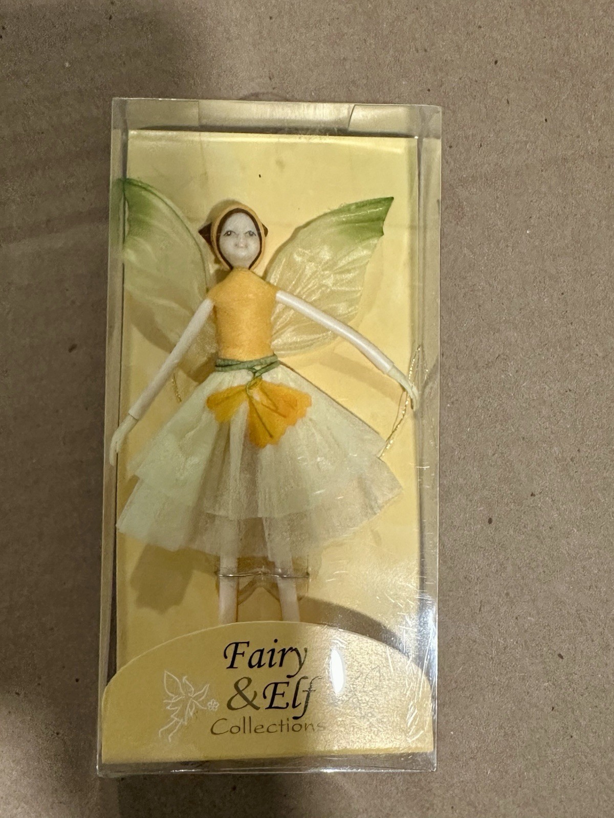 Tassie Fairy, 4” Handmade Fairy From Thailand. #SF201 Yellow/cream Tassie Fairy, 4” Handmade Fairy From Thailand. #SF201 Yellow/cream