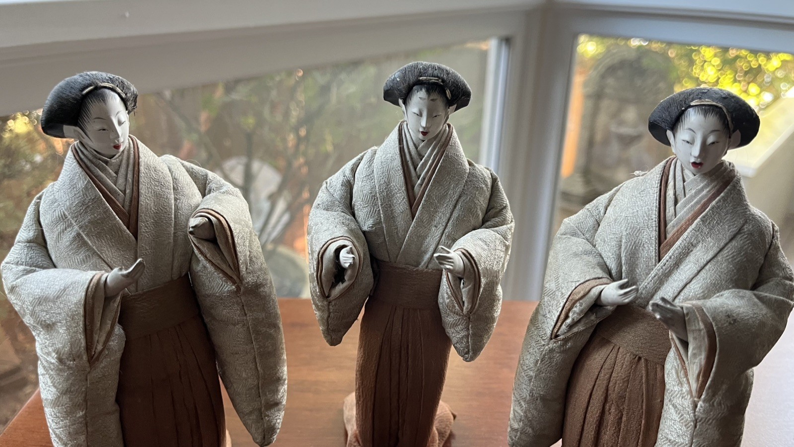 Set of (3) Japanese Handmade Artisan Dolls (1930s–1960s)