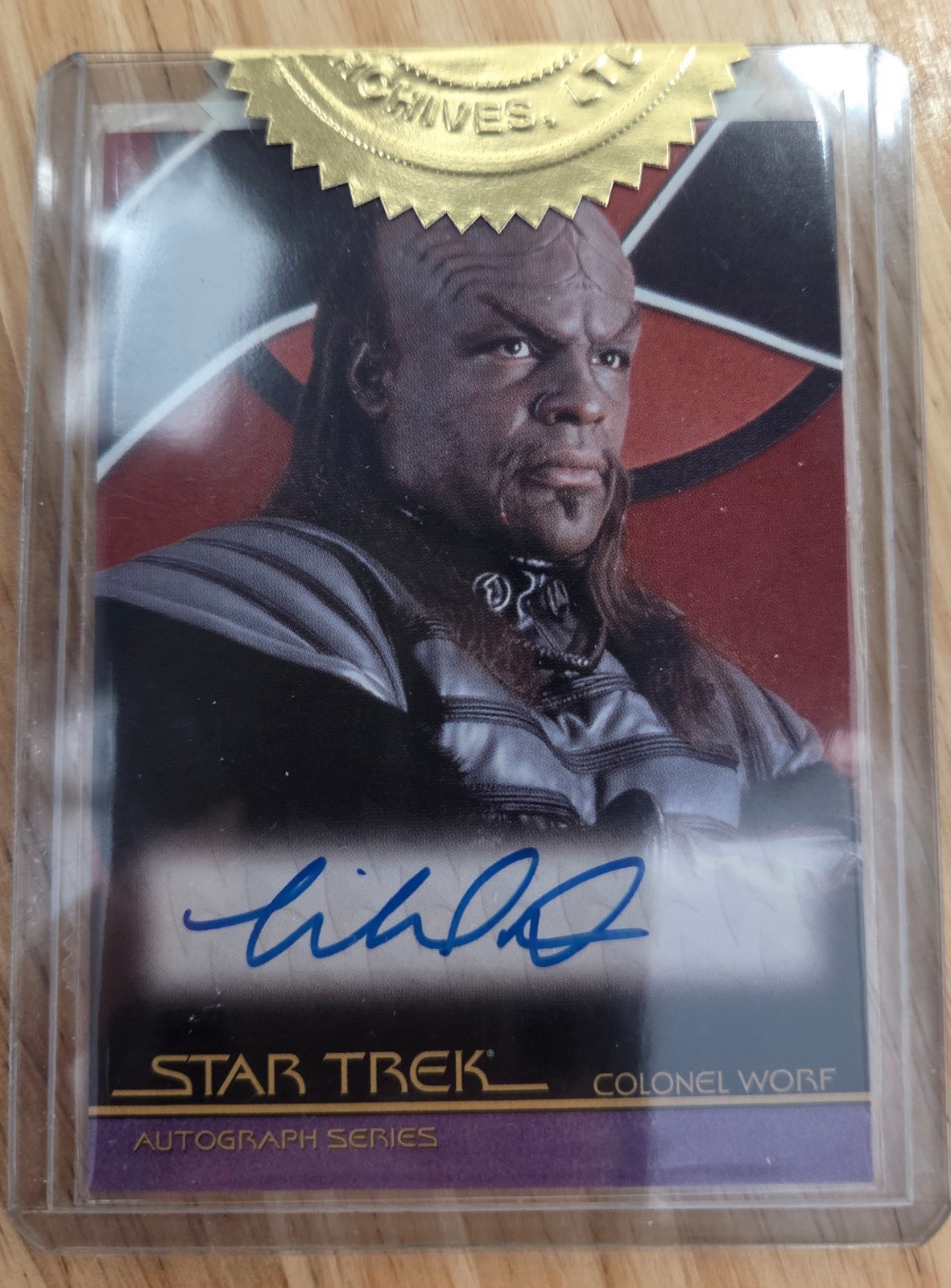 Quotable Star Trek Movies Michael Dorn Colonel Worf 3 Case Incentive Autograph