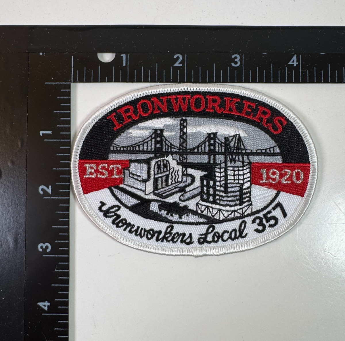 Ironworkers Local 357 South Boston Massachusetts Patch A8