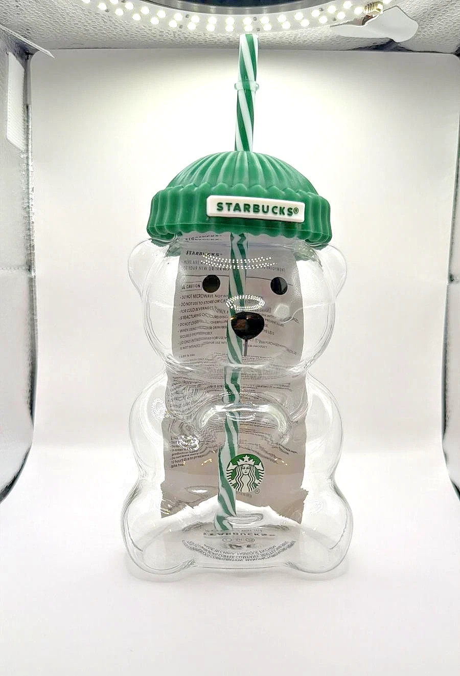 2025 Glass Starbucks Bearista Bear Cold Cup Holiday Limited Edition New