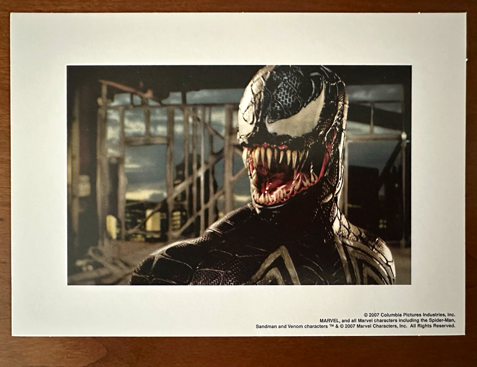 Rare 2007 Spider-Man 3 Movie Promo Limited Edition Lithograph Print  5x7 Venom