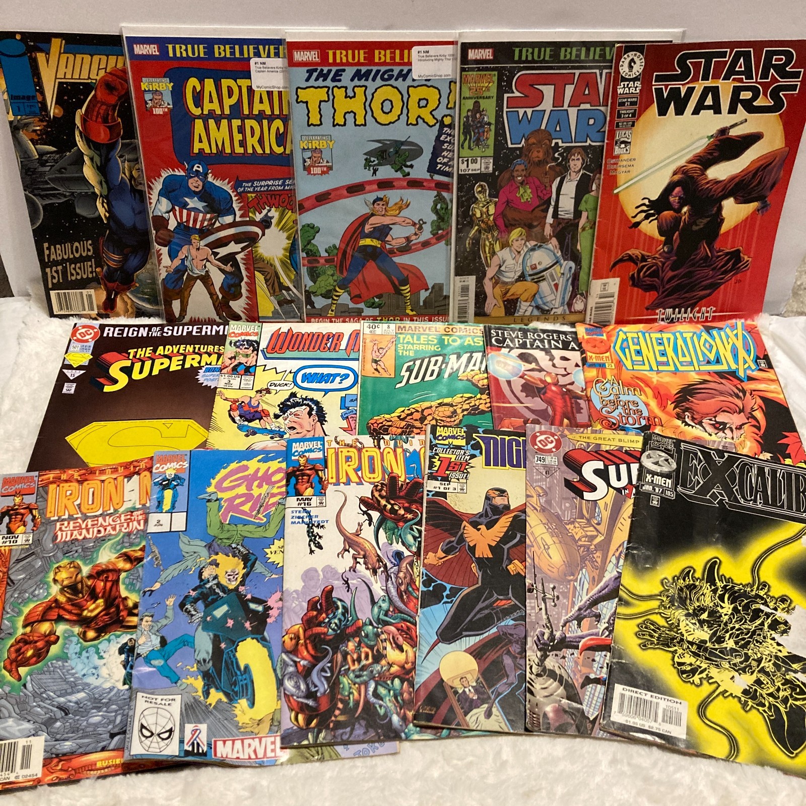 Marvel DC Comic Book Bundle Lot of 17 Misc Titles | Star Wars Iron Man Superman Marvel DC Comic Book Bundle Lot of 17 Misc Titles | Star Wars Iron Man Superman