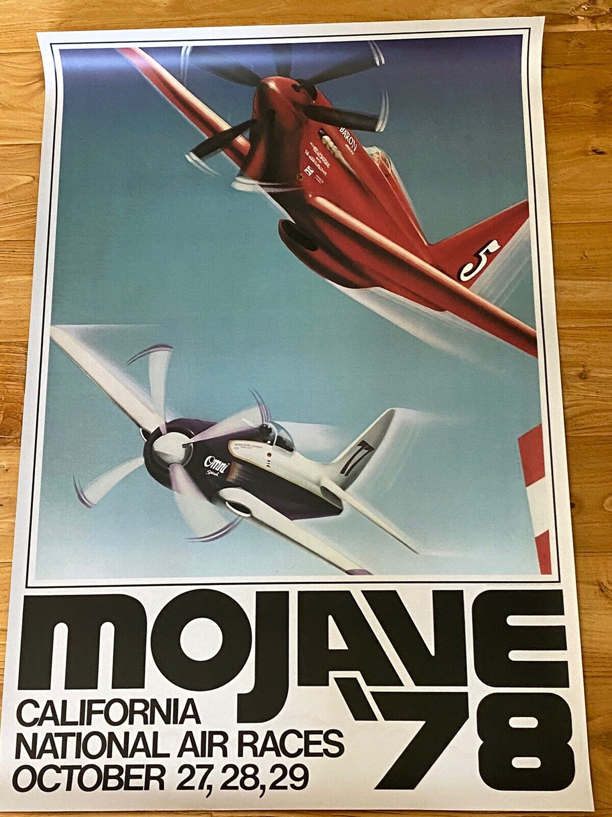 Vintage national airways poster 1978