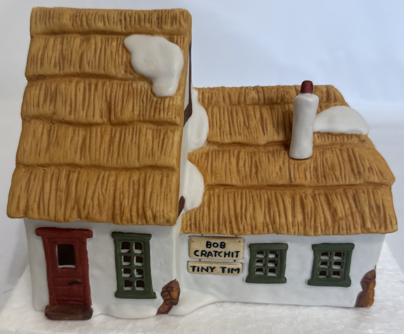 Dept 56 Dickens Village Bob Cratchit & Tiny Tim Cottage Christmas House 1986