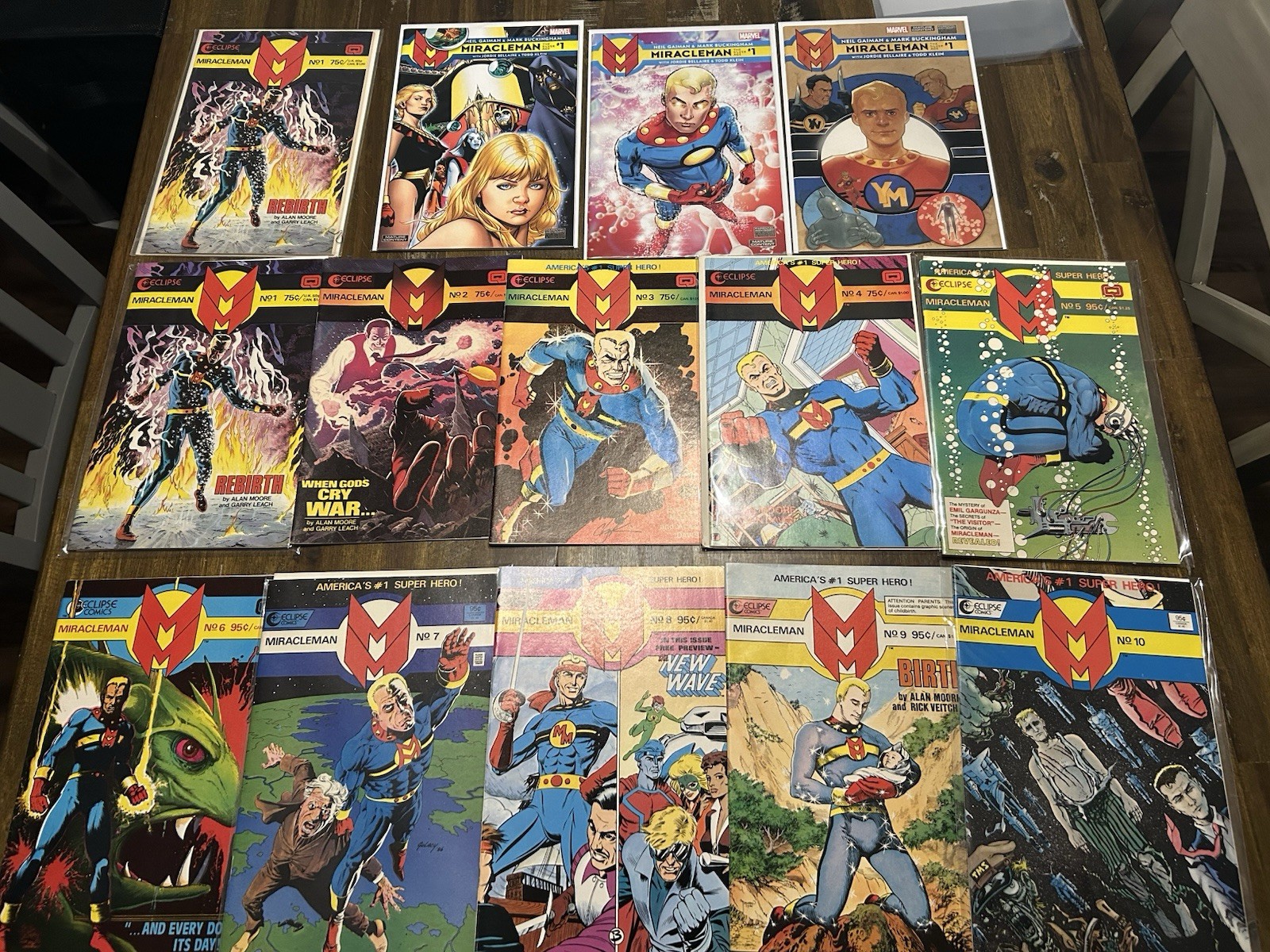 Miracleman #1-10 + #1 Variants. 14 Comic Lot Eclipse 1985 Comics By Alan Moore