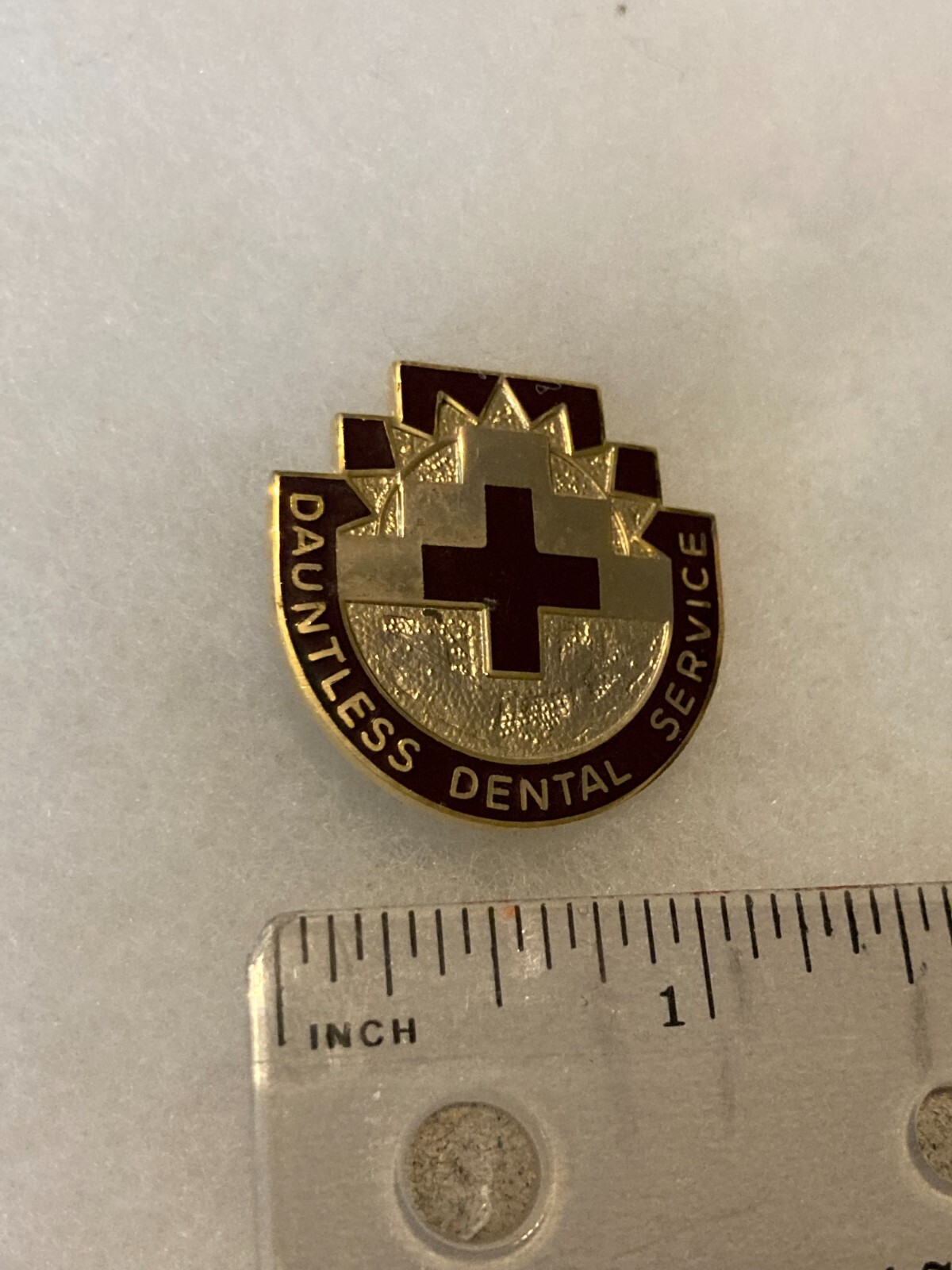 Authentic US Army DENTAC  Ft Irwin DI DUI Crest Insignia 22M 4D