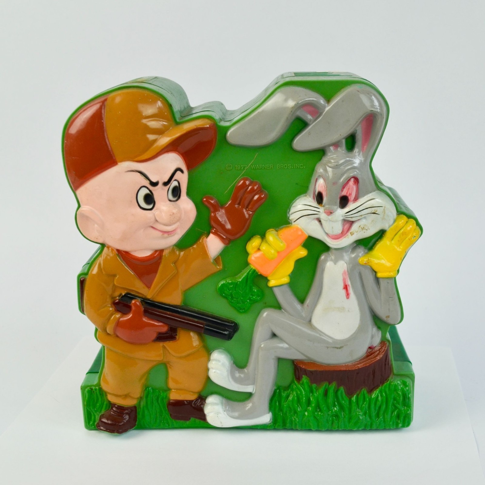 Warner Bros Vintage 1977 Elmer Fudd Bugs Bunny Talking Bank UNTESTED Warner Bros Vintage 1977 Elmer Fudd Bugs Bunny Talking Bank UNTESTED
