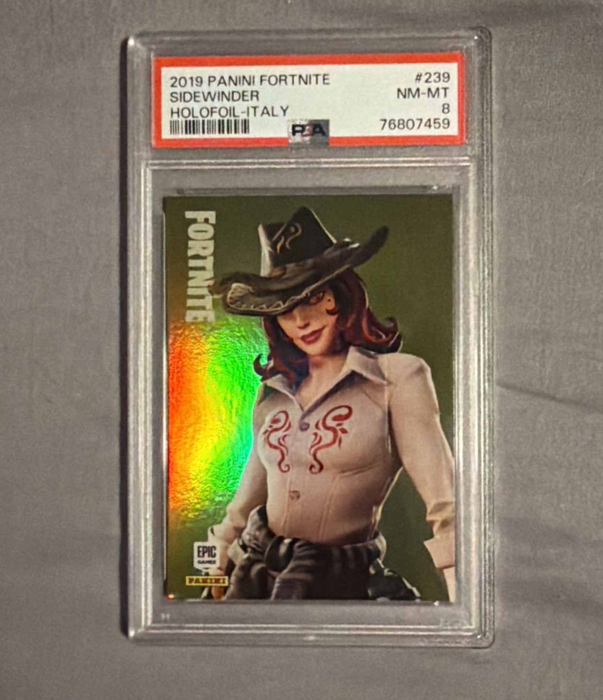 2019 Panini Fortnite Series 1 #239 Sidewinder Holofoil PSA 8