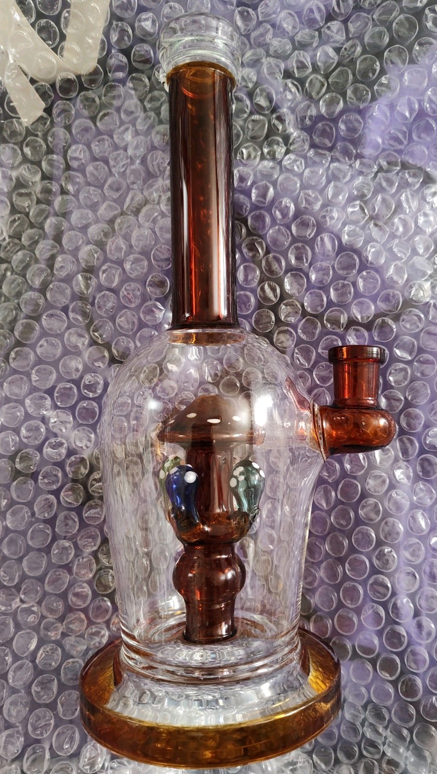 9.5 Inch Glass Bong Mushroom Design