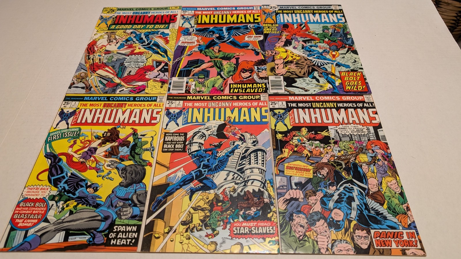 Inhumans #1-12 Complete 1st Series Marvel Comics 1975-1977