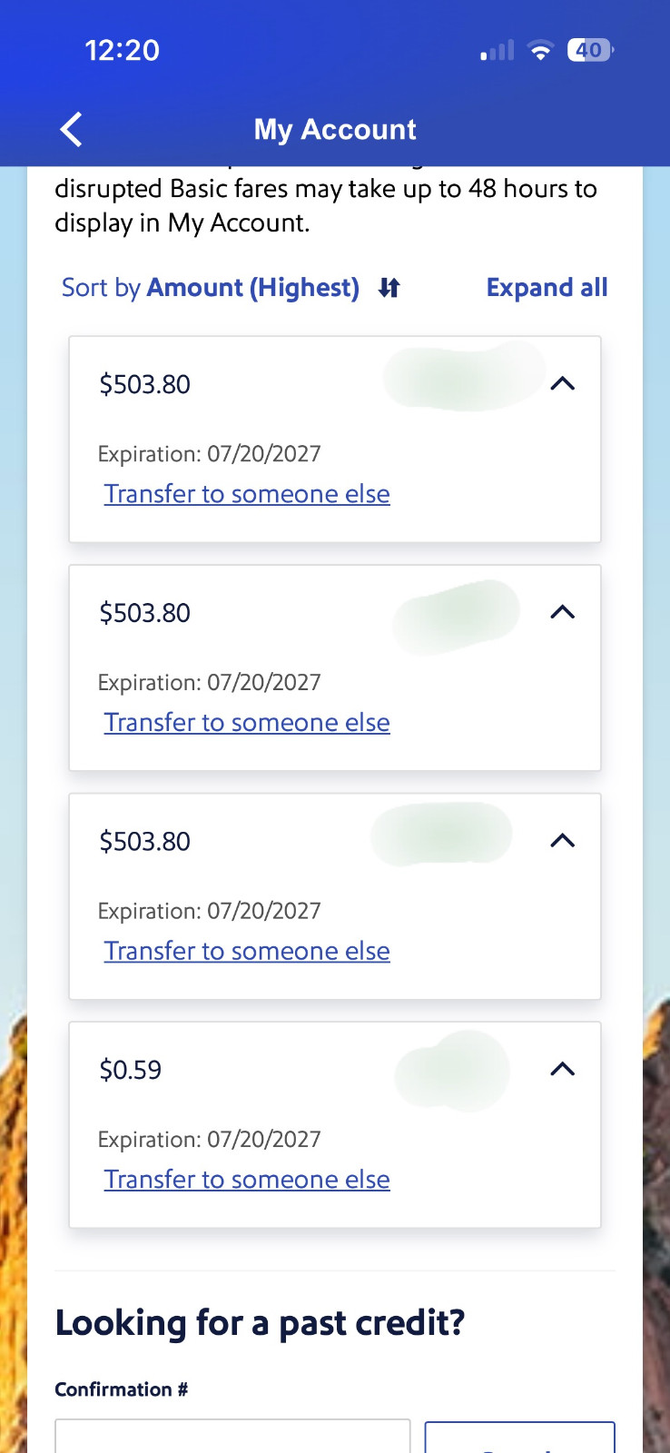 Southwest Airlines Transferable Flight Credit - Fast Transfer