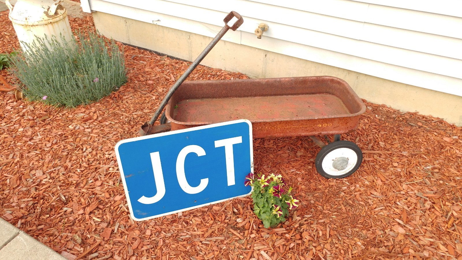Vintage Highway Road Junction JCT Sign - Large 21 x 18 - Cool