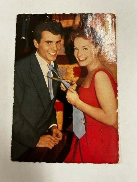 Romy Schneider & Horst Bucholz original vintage postcard 1958 4x6 Photo Print