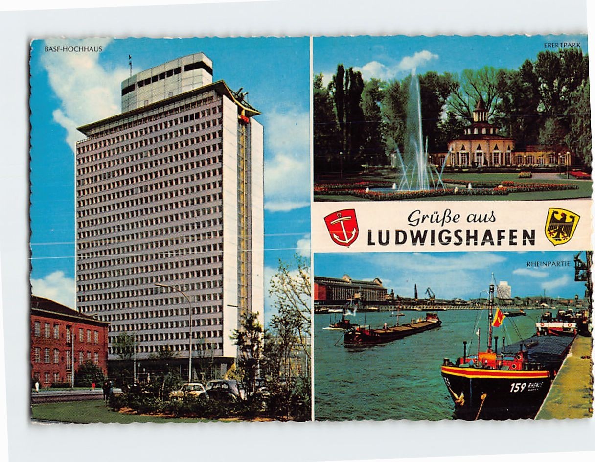 Postcard Grüße aus Ludwigshafen Germany