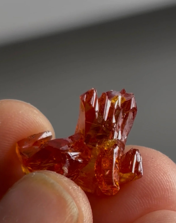 Lustrous Red Zincite Specimen – Świętochłowice, Poland