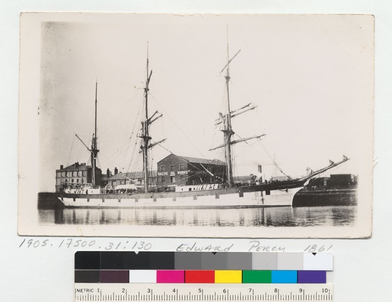 Edward Percy Iron 896 GrT Blt 1861 at Birkenhead Home port Belfast- Old Photo
