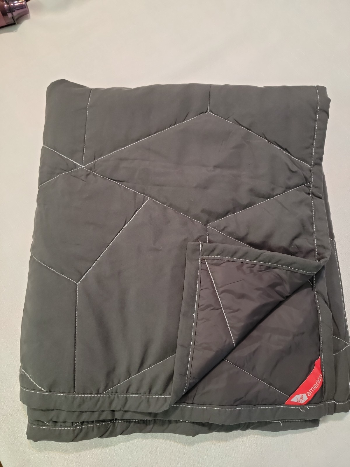 Virgin America First Class Comforter Throw Personal Blanket 62 Virgin America First Class Comforter Throw Personal Blanket 62