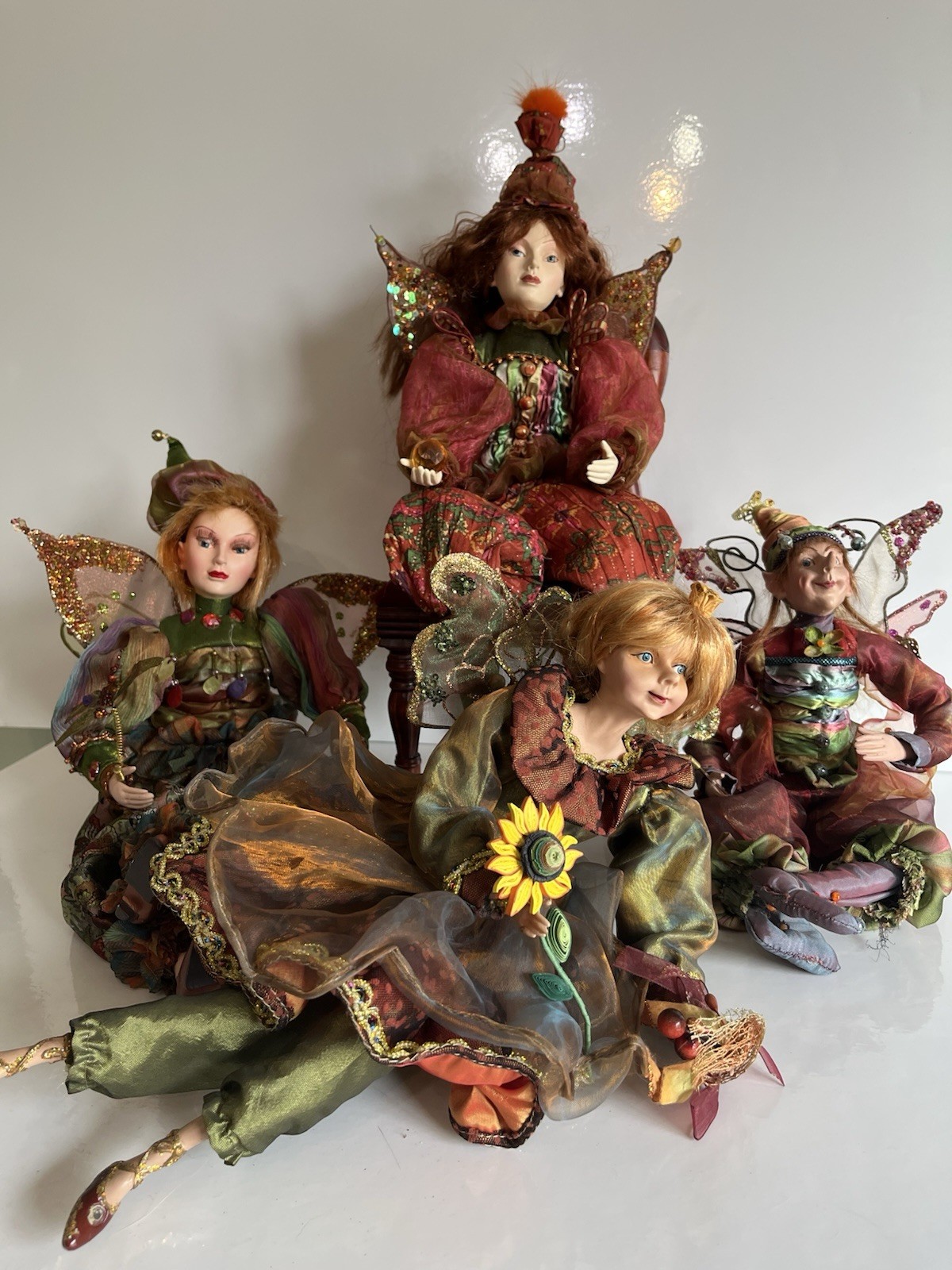 Winward Fairies/Pixies Vintage Figurines Lot Of 4