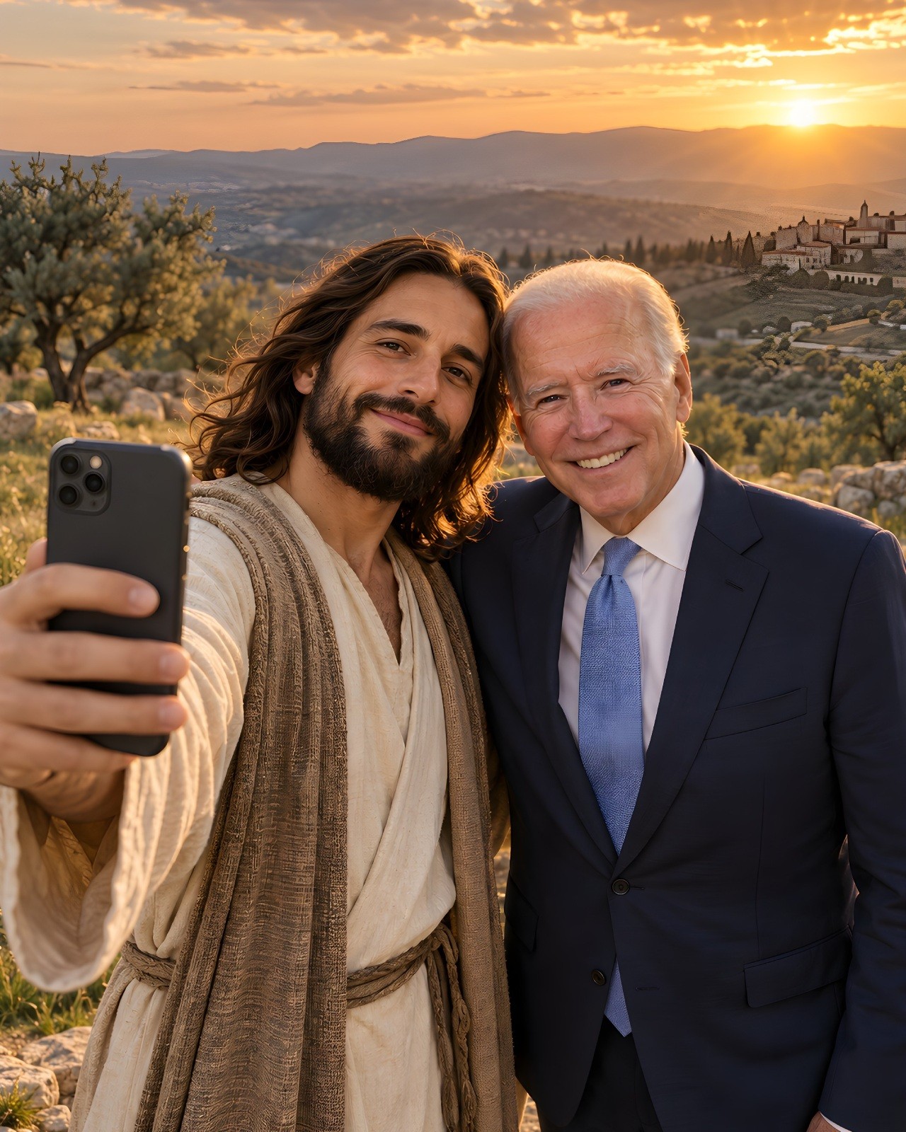 Jesus Selfie with Joe Biden 8