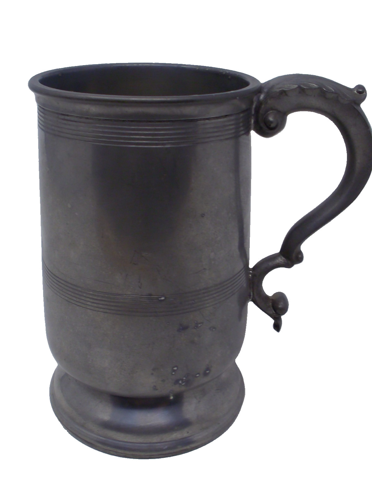 Vintage English Pewter Beer Mug BRIGHT PEWTER Made In Sheffield England