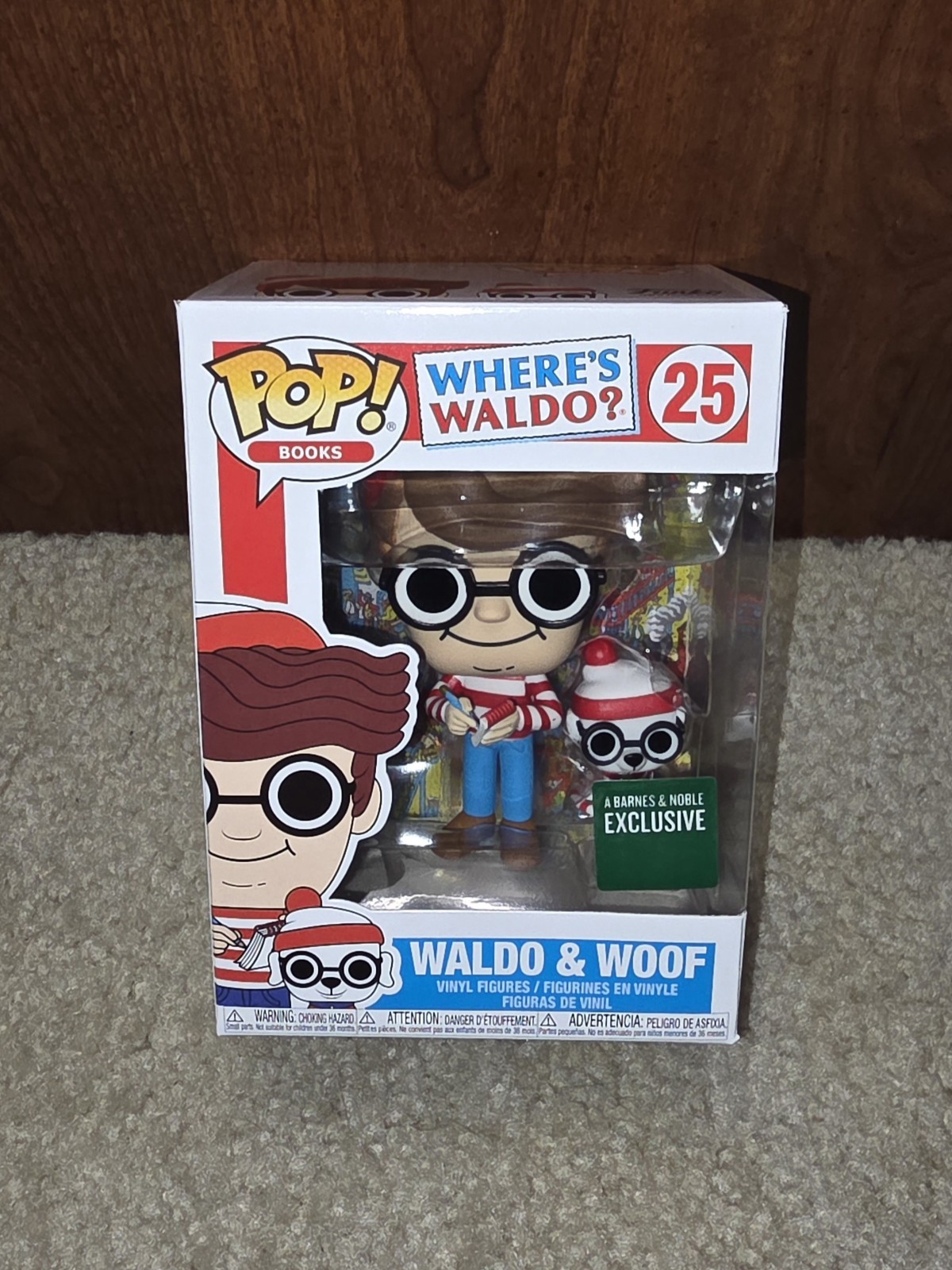 Funko Books Where's Waldo? Waldo & Woof #25 Barnes & Noble Exclusive w/Protector