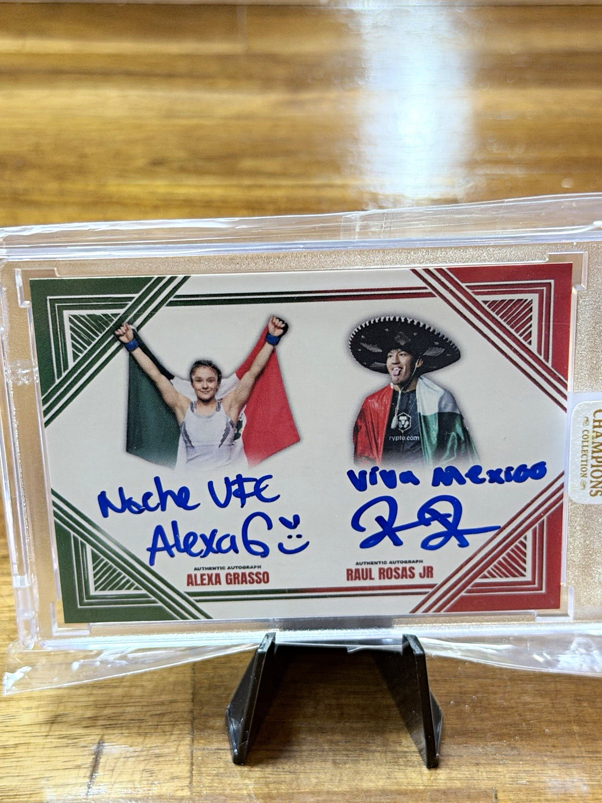 24 Champions Collection UFC Dual Auto Inscription Alexa Grasso & Raul Rosas Jr