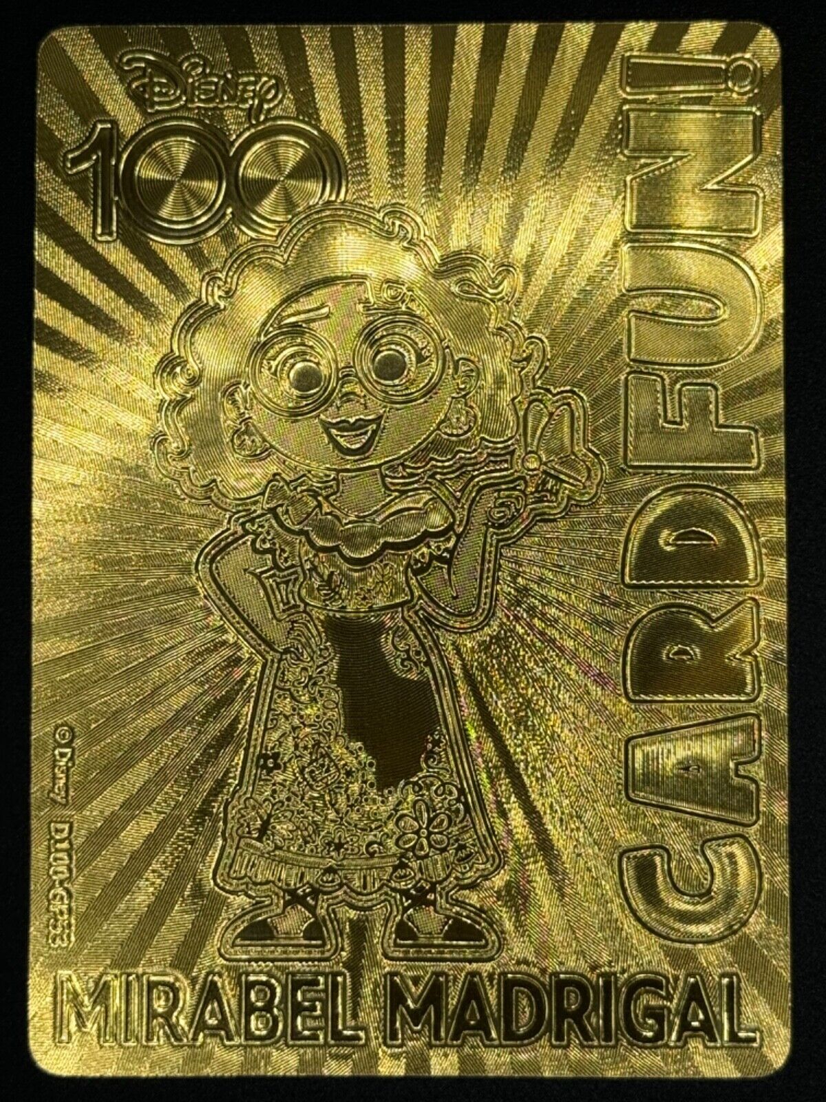 Mirabel  2023 Card Fun Disney 100 Years Art Golden 091/100 GOLD Limited