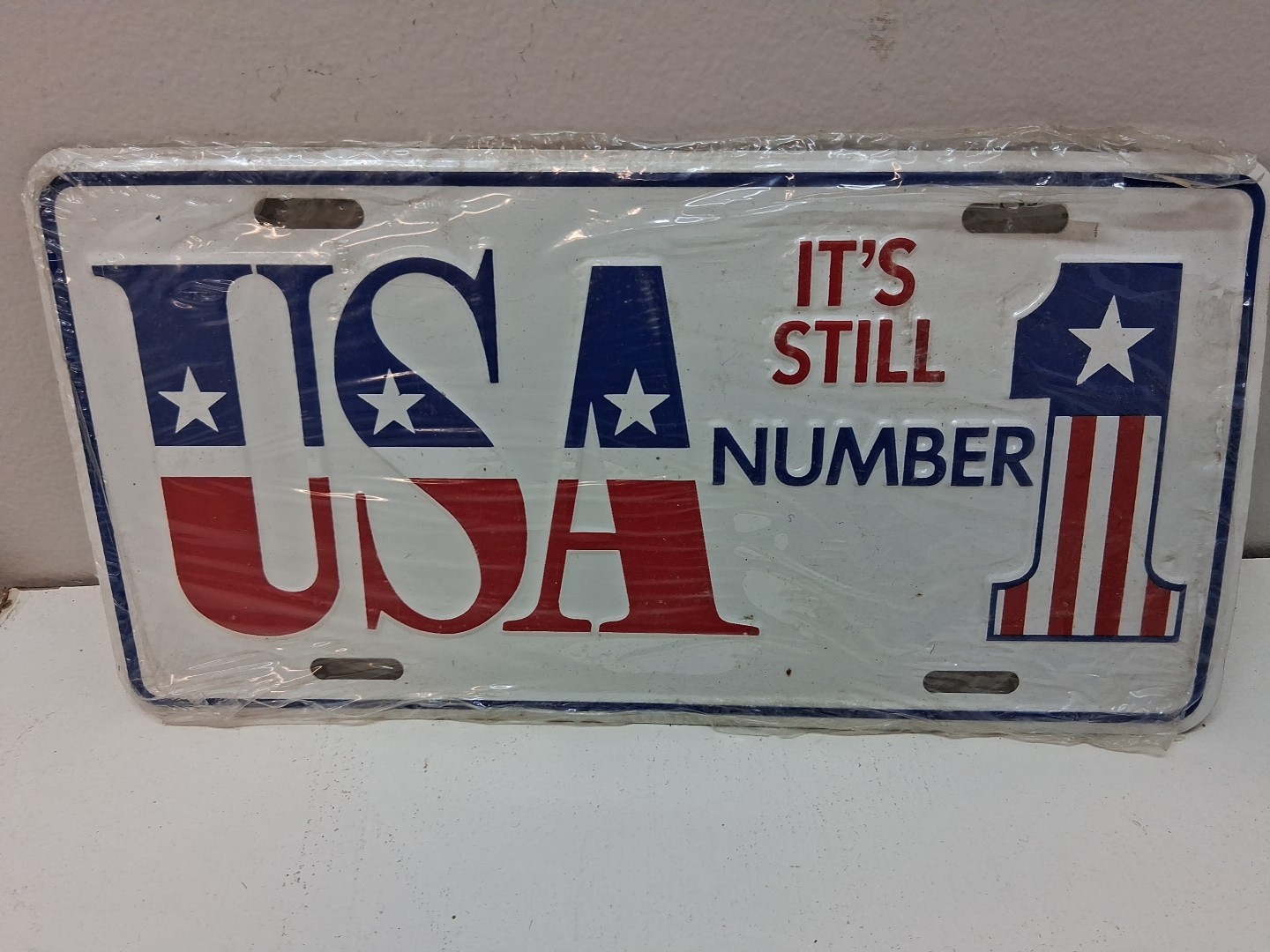 USA It’s Still Number 1 License Plate Booster Aluminum Brand New
