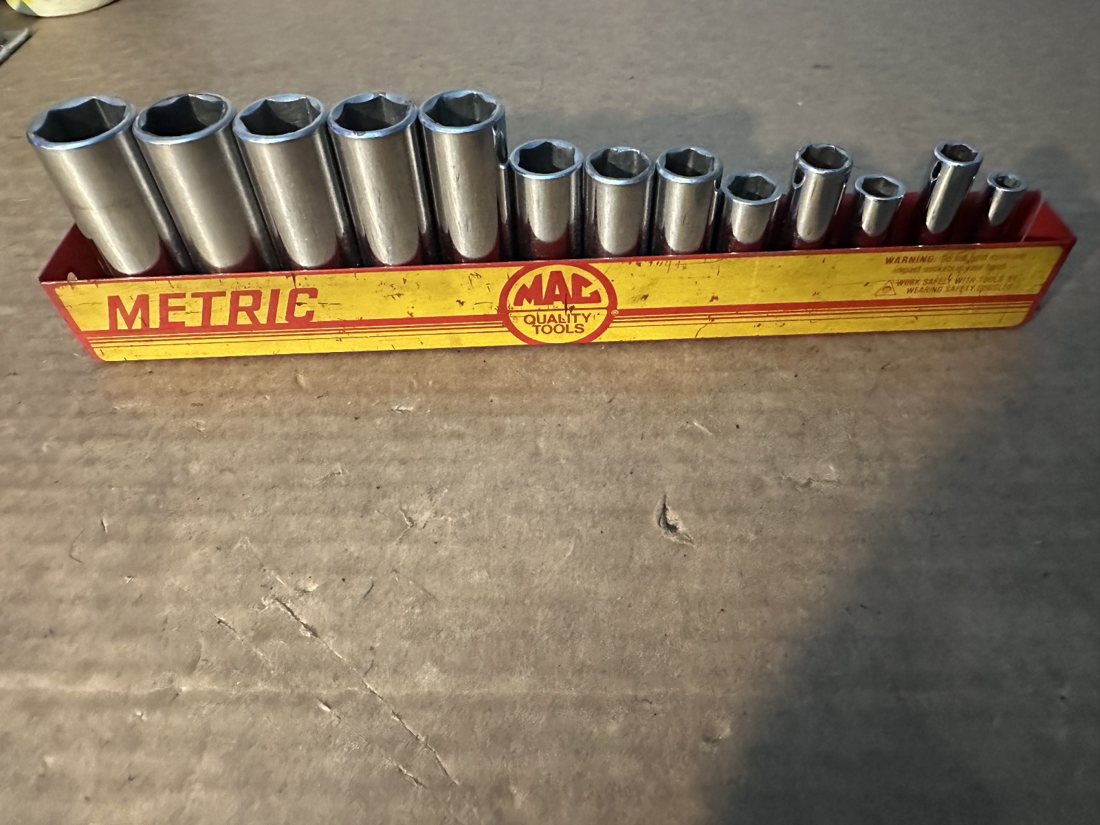MAC TOOLS 13 PC DEEP METRIC 3/8