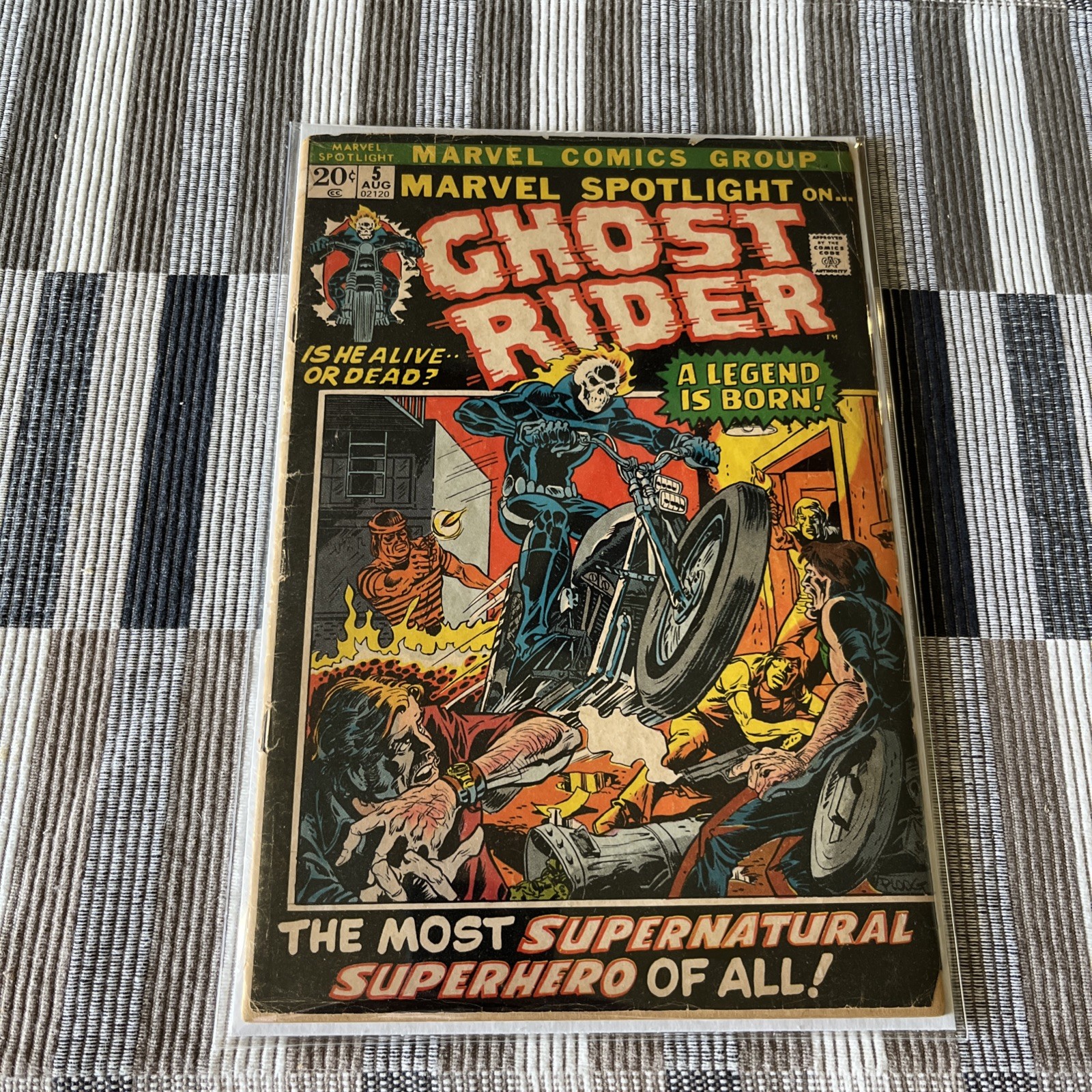 Marvel Spotlight #5 Comic Book Ghost Rider First Appearance 8/72.