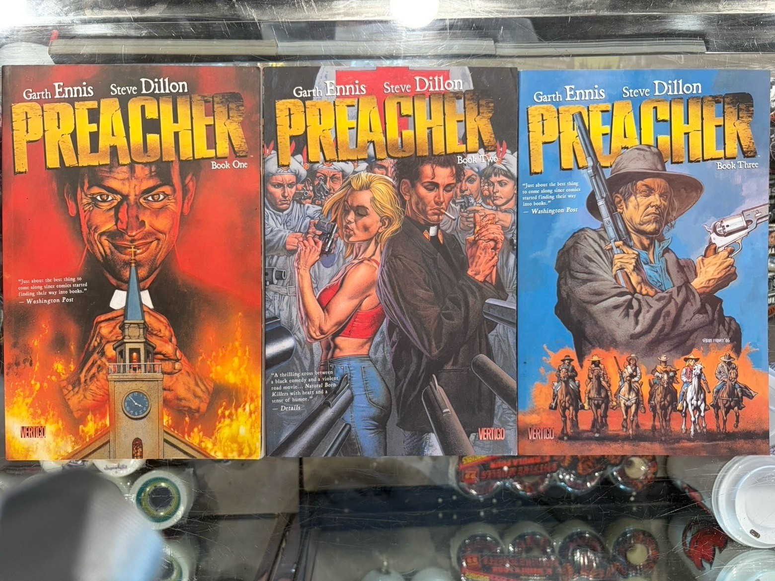 Vertigo Preacher TPB Set Vol 1-2 Garth Ennis Steve Dillon Graphic Novels