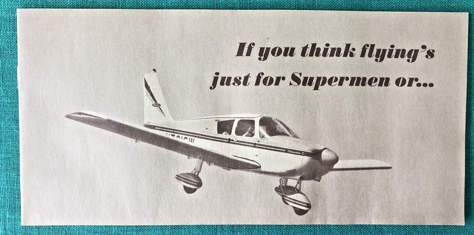 PIPER AIRCRAFT CORP c1950s Advertising Pamphlet ORDINARY PEOPLE CAN LEARN TO FLY