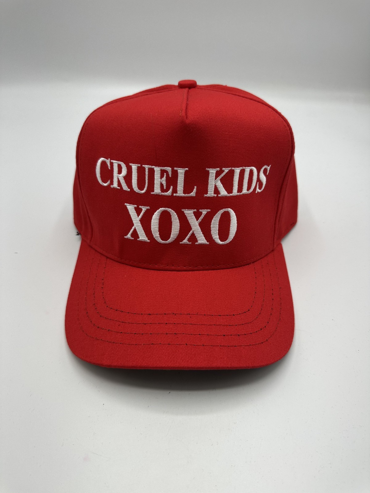 Authentic Cali Fame Rare Collectible MAGA Cruel Kids XOXO Red Trucker Hat