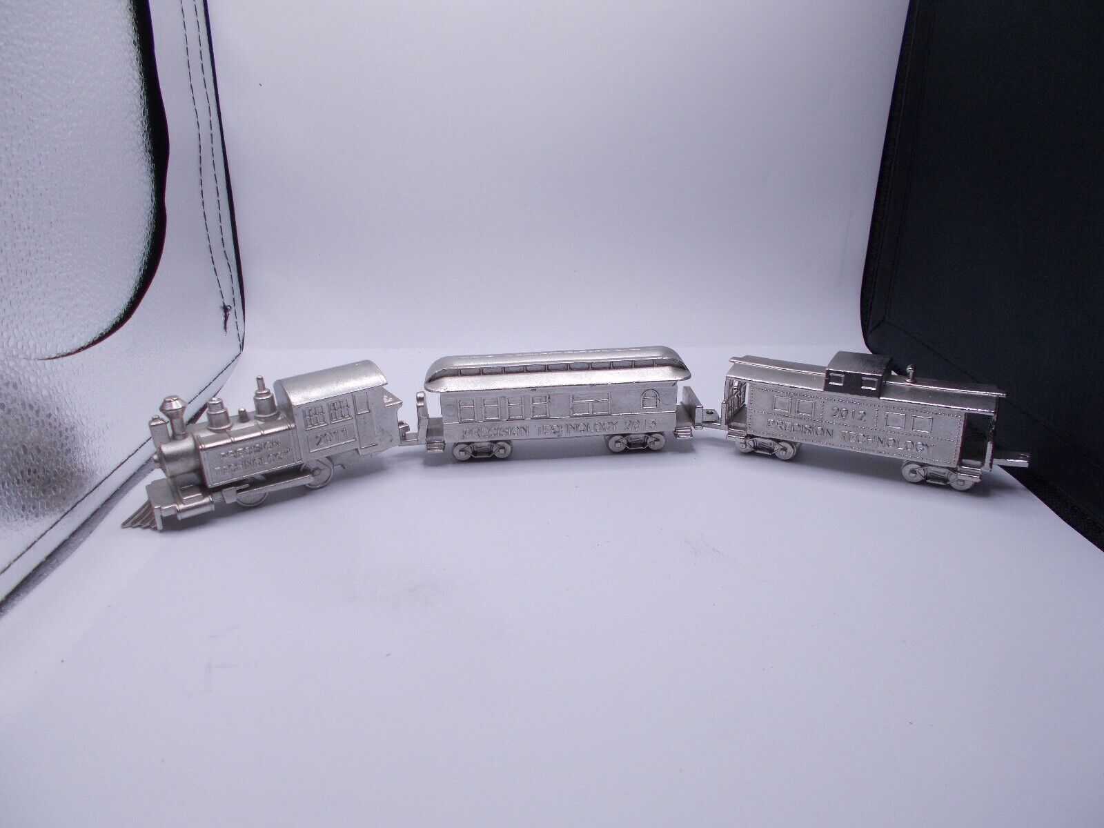 Train Solid  Silver Metal Precision Technology Employee Award - 3 Piece Set