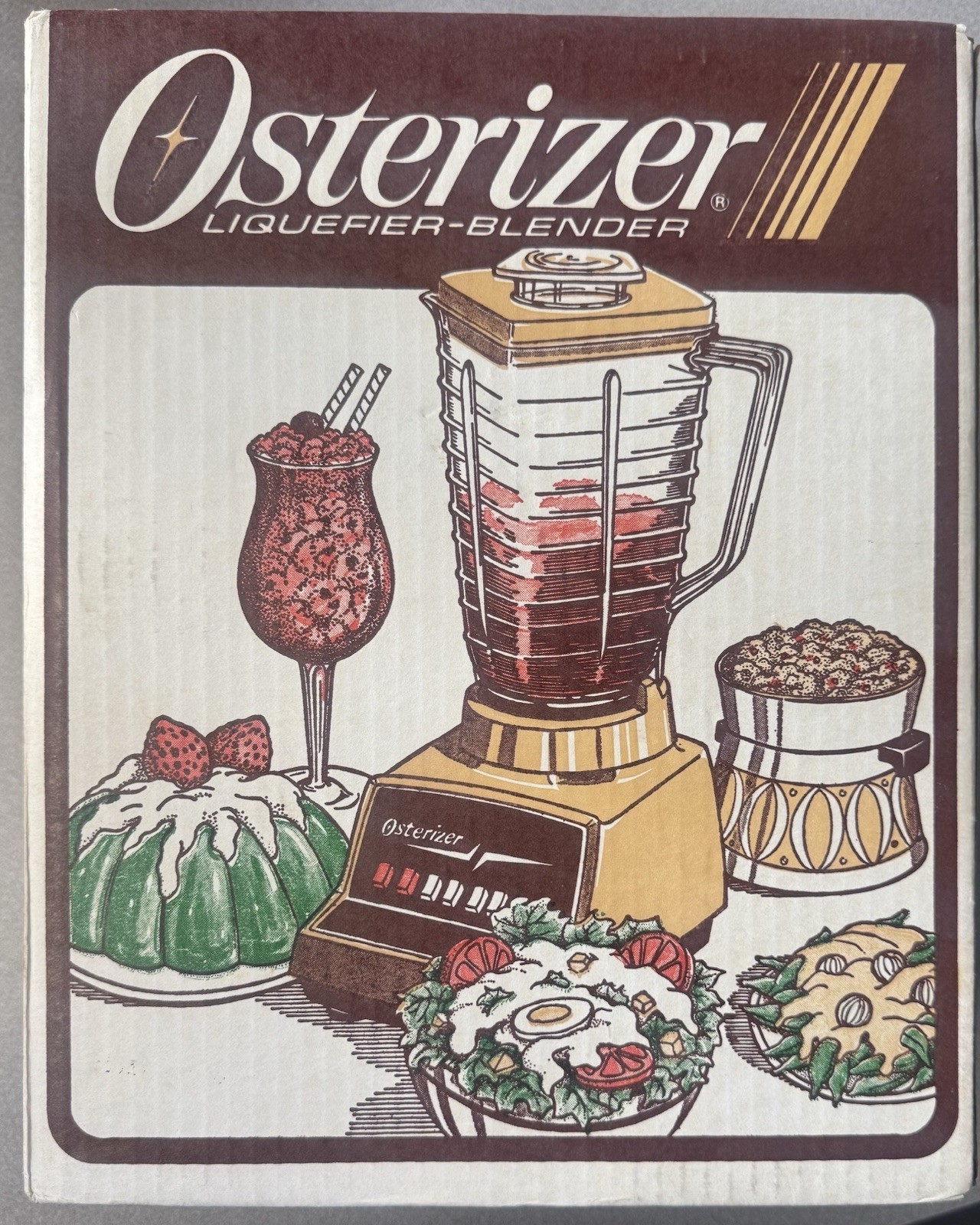 Vintage UNOPENED New Old Stock 1984 Almond Osterizer Liquefier Blender SEALED