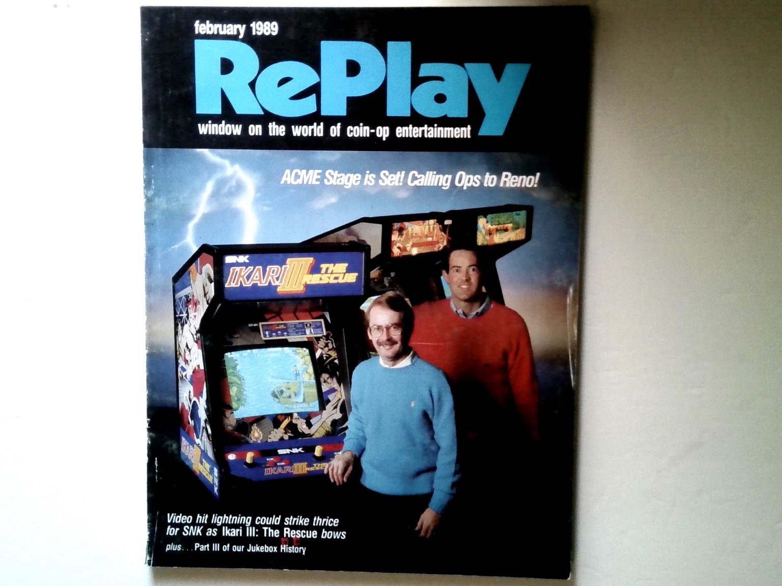 RePlay Magazine February 1989 Nintendo Ghouls N Ghosts Narc Tetris Turbo Drive