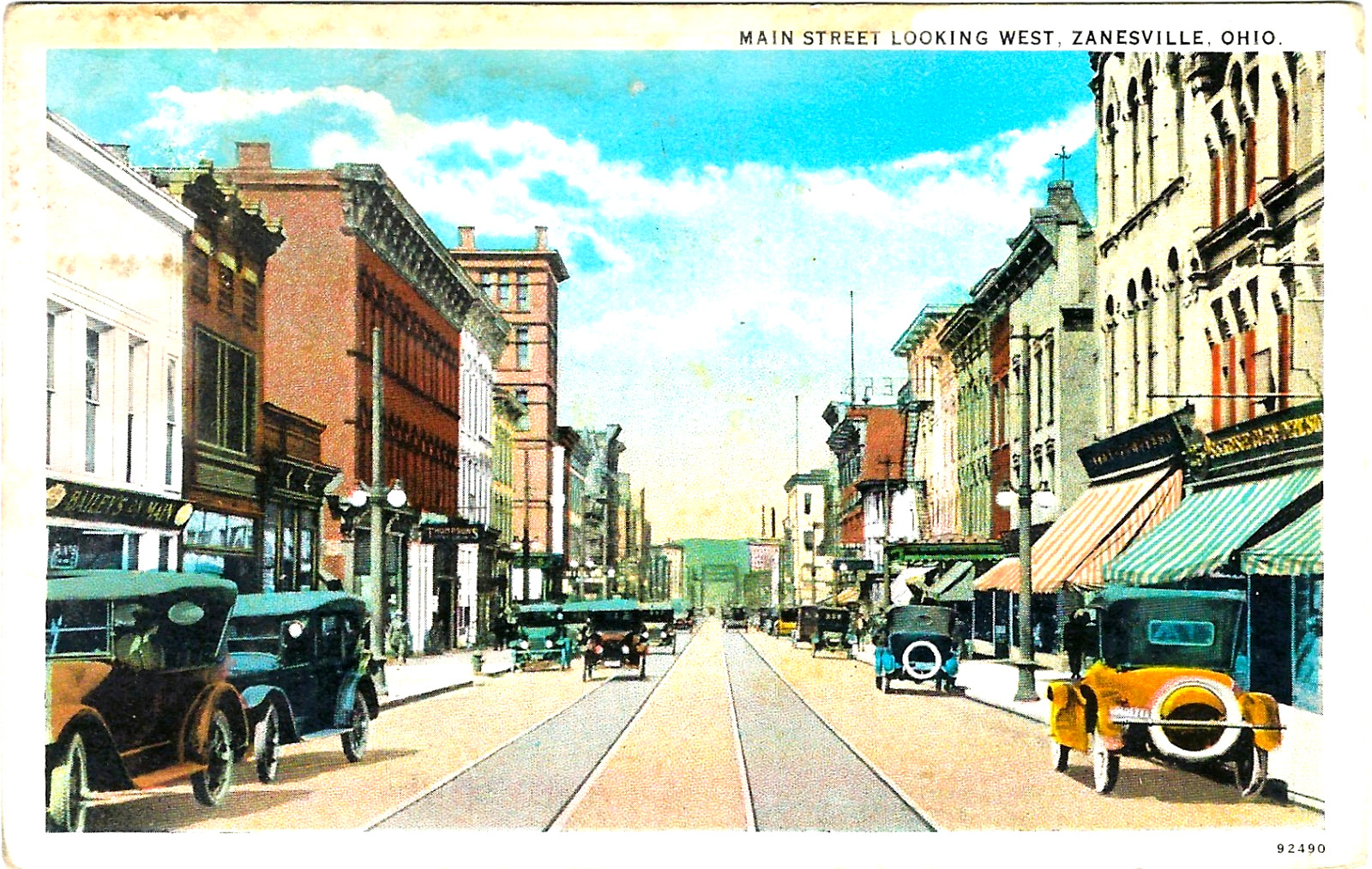 Zanesville OH Main Street looking West