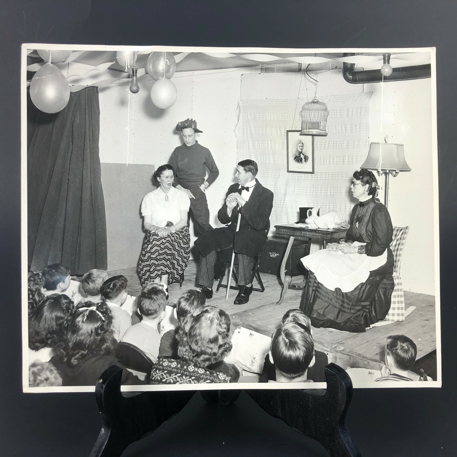 VTG Original Photo Historical PLAY Amateur School THEATER Snapshot Photograph
