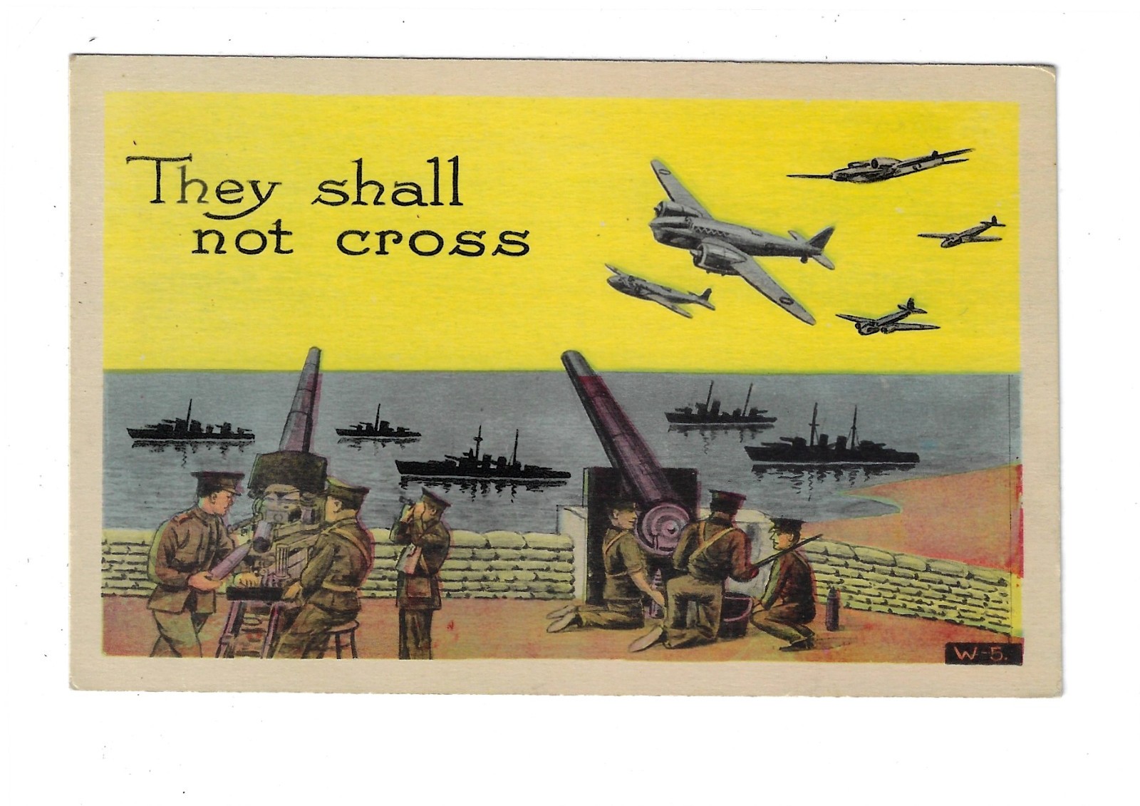 WWII Canadian Allied Propaganda Postcard \