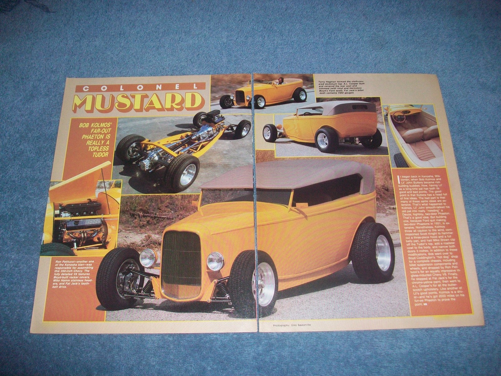 1932 Ford Highboy 2-Door Phaeton Vintage Street Rod Article \