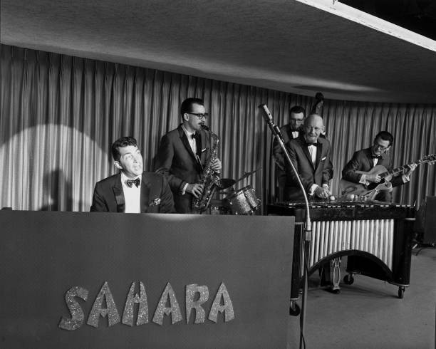 American actor singer Dean Martin performs Sahara casino Las Vegas- Old Photo