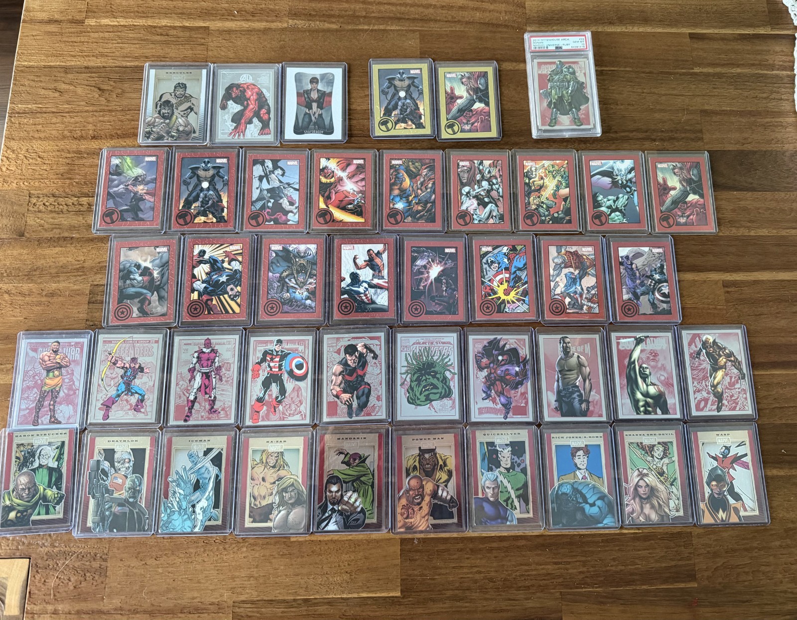 2014 Rittenhouse Marvel Lot 43 Cards Diamond /10 Ruby /50 Gold /75 PSA 10