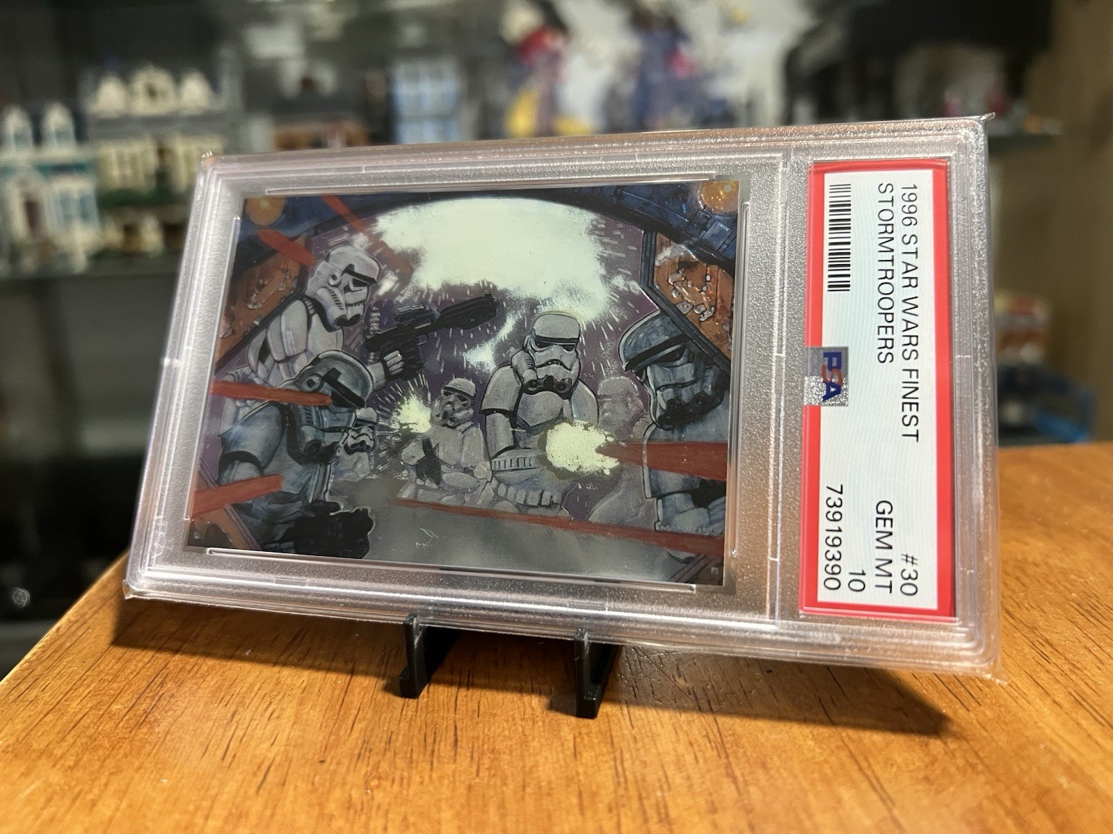 PSA 10 Stormtroopers 1996 Topps Star Wars Finest Millennium Falcon #30 Chrome PSA 10 Stormtroopers 1996 Topps Star Wars Finest Millennium Falcon #30 Chrome