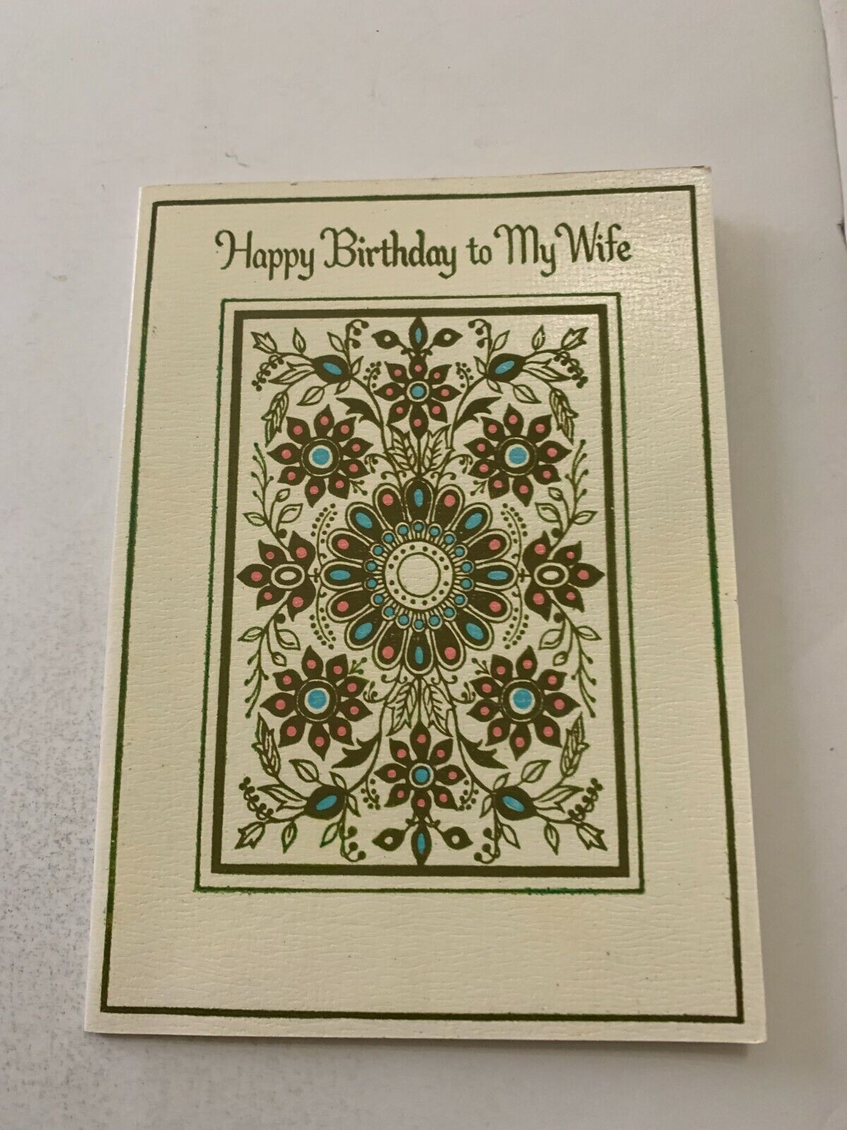 Vintage c.1950 Wife Birthday Hallmark Greeting Card 
