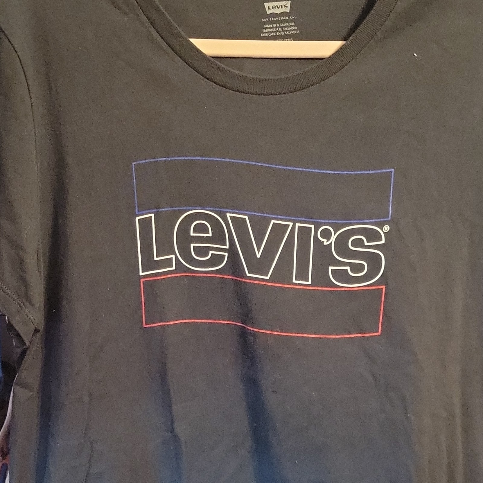 Levi's Men's Black Graphic Logo Crew Neck Short Sleeve Cotton T-Shirt 2XL Levi's Men's Black Graphic Logo Crew Neck Short Sleeve Cotton T-Shirt 2XL