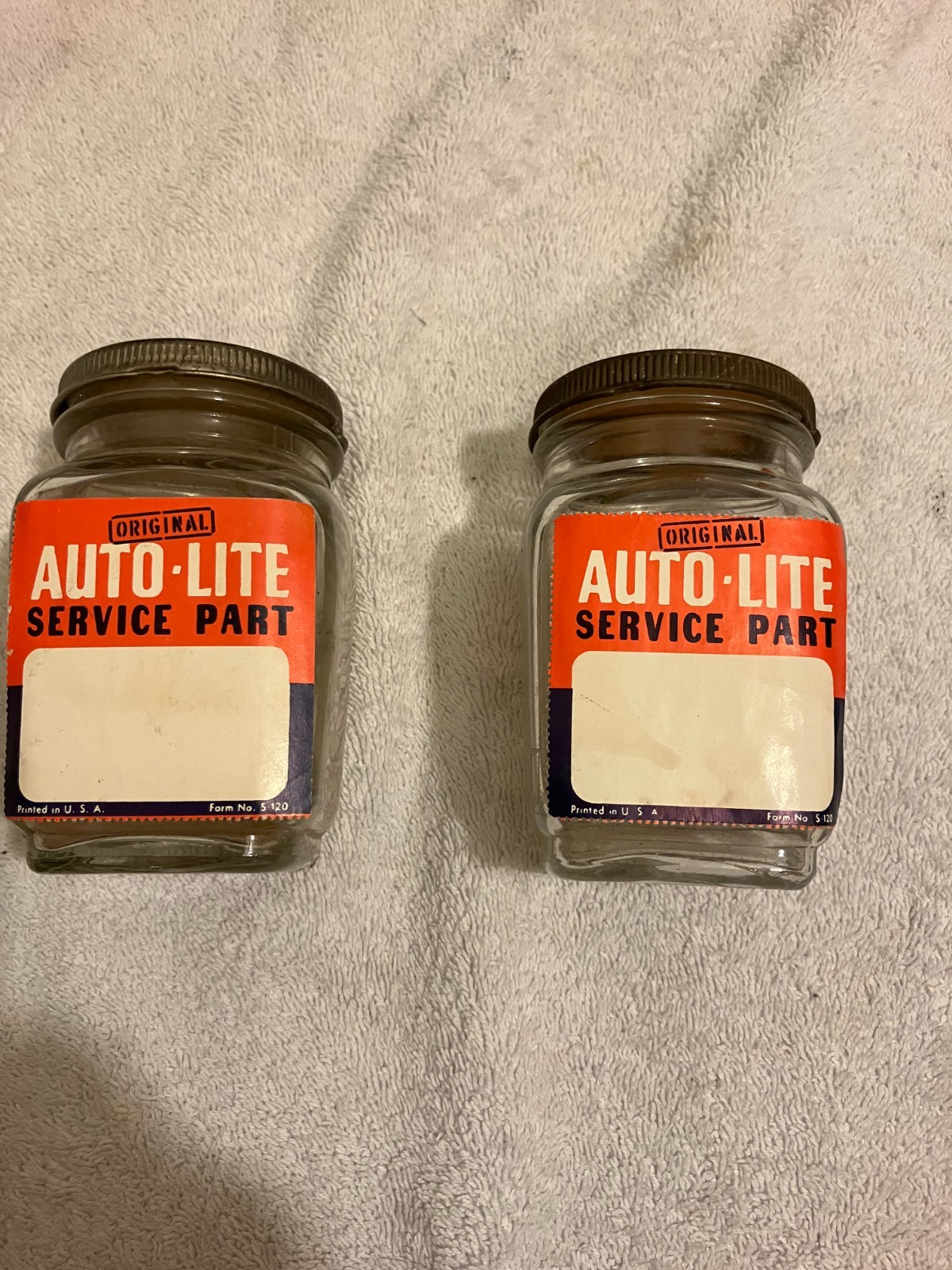ONE Vintage Auto-Lite Ignition Parts Jar
