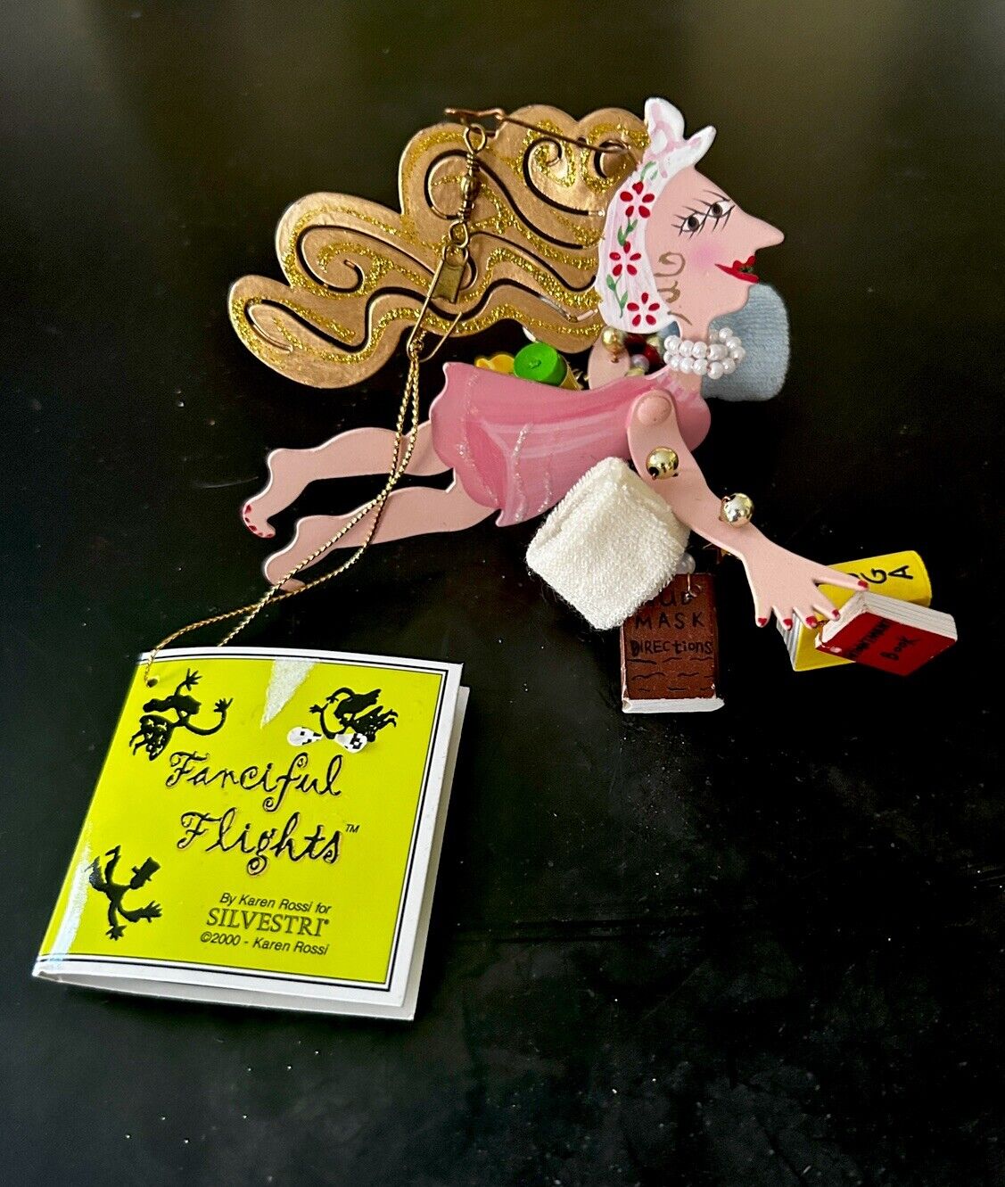VTG SILVESTRI by  K Rossi Fanciful Flights Ornament + The Girl Book Of Glamour