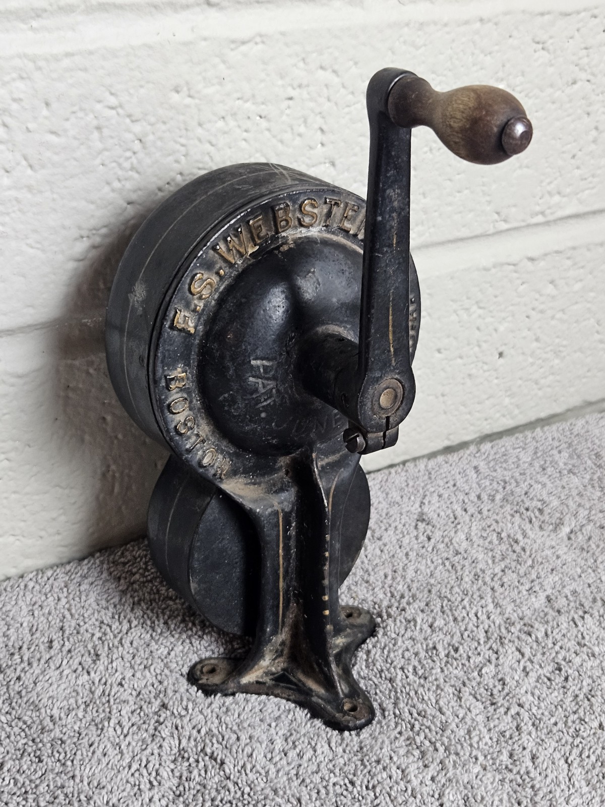 F.S. Webster Co. Cast Iron Pencil Sharpener 1892 F.S. Webster Co. Cast Iron Pencil Sharpener 1892